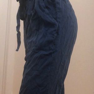 H&M Blue Paperbag Waist Trousers